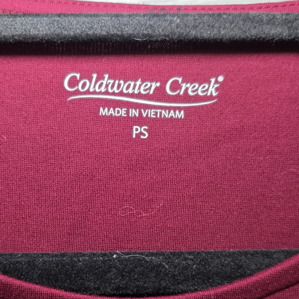 Coldwater Creek Burgundy Mini Dress - Picture 3 of 3
